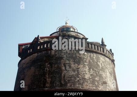 Fort Agoda Goa en Inde, Light House Banque D'Images