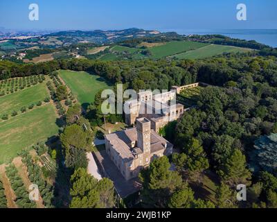 Pesaro (Italie, Marche, Province de Pesaro), Monte San Bartolo, Villa impériale Banque D'Images