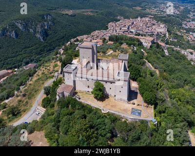 Narni (Italie, Ombrie, province de Terni), la forteresse d'Albornoz Banque D'Images