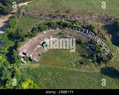 Otricoli (Italie, Ombrie, province de Terni), zone archéologique d'Ocriculum, théâtre Banque D'Images