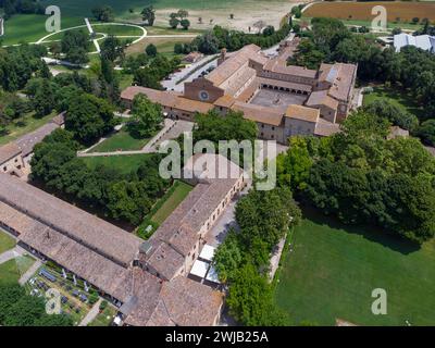 Urbisaglia (Italie, Marches, province de Macerata), abbaye de Chiaravalle di Fiastra Banque D'Images