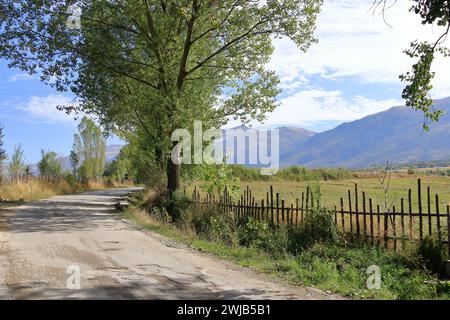 Beau paysage près de Borova dans le parc national Hotova-Dangell, Albanie Banque D'Images