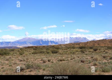 Les formations rocheuses du lac Issyk Kul à Aksai, Aksay, Kirghizistan Banque D'Images