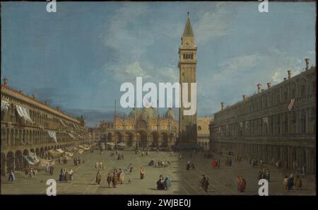 Piazza San Marco Canaletto (canal Giovanni Antonio) fin des années 1720 Banque D'Images