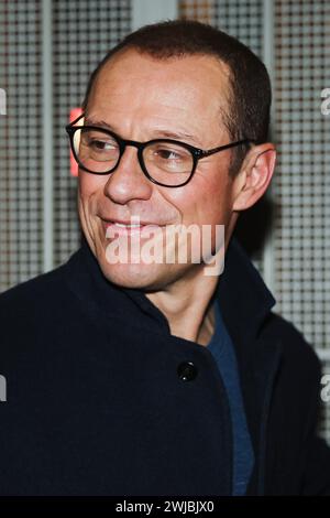 Milan, Italie. 13 février 2024. Stefano Accorsi est vu au Teatro Lirico Giorgio Gaber à Milan, Italie, le 13 février 2024. (Photo de Alessandro Bremec/NurPhoto) crédit : NurPhoto SRL/Alamy Live News Banque D'Images