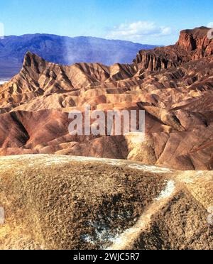 Death Valley, Zabriskie point, parc national de Death Valley, chaîne d'Amargosa entre le Nevada et la Californie, États-Unis Banque D'Images