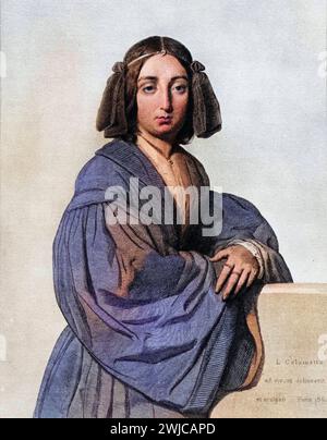 George Sand, das pseudonyme von Amantine Aurore Lucile Dupin de Francueil geb. 1. Juillet 1804 à Paris GEST. 8. Juni 1876 à Nohant, einer französischen Banque D'Images