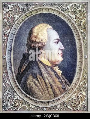 Franz Anton Mesmer, auch Friedrich Anton Mesmer geb. 23. Mai 1734 à Iznang Gest. 5. März 1815 in Meersburg War ein deutscher Arzt, Historisch, digita Banque D'Images