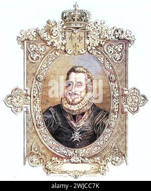 Heinrich IV., von Navarra, Henri IV, Henri quatre, Henri le Grand, okzitanisch Enric quate Lo Gran geb. 13. Décembre 1553 à Pau, Navarra est. 14. Ma Banque D'Images