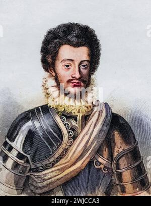 Charles Ier De Lorraine-guise geb. 26. März 1554 à Alencon Gest. Oktober 1611 in Soissons War ab 1573 Herzog von Mayenne sowie Graf von Maine, His Banque D'Images