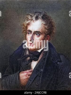 François René de Chateaubriand, 1768-1848. Politicien et auteur français.photo-gravure après la gravure par Hopwood.Aus dem Buch Lady Jackson s travail, Banque D'Images