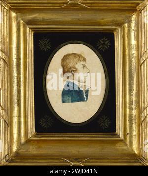 Portrait de Horatio Nelson dessiné par son ami Cuthbert, Lord Collingwood, alors qu'ils servaient dans les Antilles. Banque D'Images