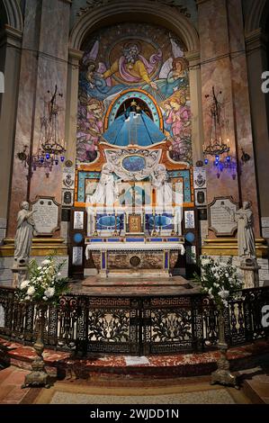 Gros plan du sanctuaire de la Vierge Noire à la basilique notre-Dame de la Daurade à Toulouse, France Banque D'Images