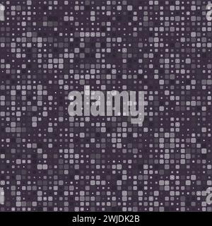 Création de motifs. Cadres carrés arrondis empilés en plusieurs couleurs. Nuances sourdes de violet et de gris. Illustration vectorielle Posh. Illustration de Vecteur