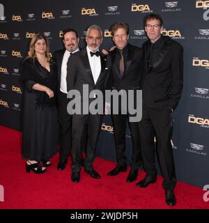 14 février 2024, Los Angeles, Californie, États-Unis : (de gauche à droite) SHARI SPRINGER BERMAN, ROBERT PULCINI, ANDRIJ PAREKH, CHRISTO MORSE, et MARK MYLOD la 76e édition annuelle des DGA Awards au Beverly Hilton Hotel à Beverly Hills, Californie (crédit image : © Charlie Steffens/ZUMA Press Wire) USAGE ÉDITORIAL SEULEMENT! Non destiné à UN USAGE commercial ! Banque D'Images