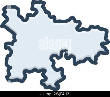 Icône pour glasgow ; forme de la coque Illustration de Vecteur