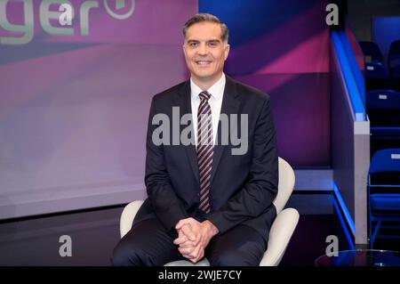 Frederik Pleitgen in der ARD-Talkshow maischberger im Studio Berlin Adlershof. Berlin, 14.02.2024 *** Frederik Pleitgen dans le talk-show ARD maischberger dans Studio Berlin Adlershof Berlin, 14 02 2024 Foto:XT.xBartillax/xFuturexImagex maischberger1402 4232 Banque D'Images