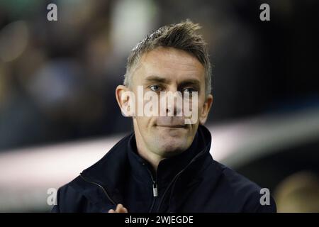 LONDRES, ANGLETERRE - 14 FÉVRIER : Kieran McKenna, manager d'Ipswich Town lors du Sky Bet Championship match entre Millwall et Ipswich Town au Den le 14 février 2024 à Londres, Angleterre. (Photo de Dylan Hepworth/MB Media) Banque D'Images