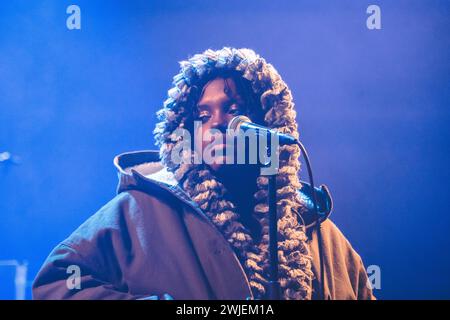 Copenhague, Danemark. 14 février 2024. Le chanteur et compositeur suédois Waterbaby donne un concert à VEGA à Copenhague. (Crédit photo : Gonzales photo/Alamy Live News Banque D'Images