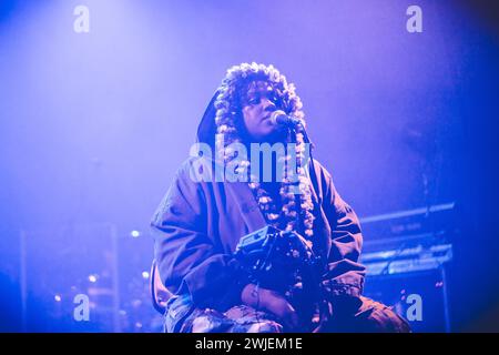 Copenhague, Danemark. 14 février 2024. Le chanteur et compositeur suédois Waterbaby donne un concert à VEGA à Copenhague. (Crédit photo : Gonzales photo/Alamy Live News Banque D'Images