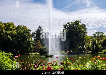 Lons-le-Saunier (centre-est de la France) : parc des bains Banque D'Images