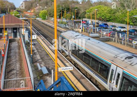 widney manor solihull west midlands angleterre gare uk ligne de banlieue passagers diesel Banque D'Images