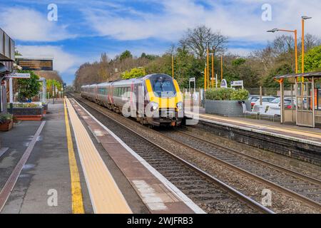 widney manor solihull west midlands angleterre gare uk ligne de banlieue passagers diesel Banque D'Images