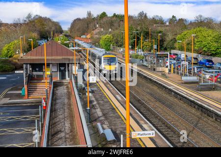 widney manor solihull west midlands angleterre gare uk ligne de banlieue passagers diesel Banque D'Images