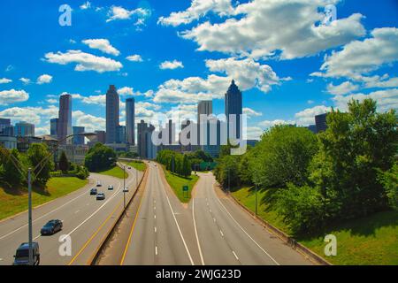 Atlanta, GA, USA : 29 mai 2023- vue panoramique sur Atlanta Skyline Banque D'Images