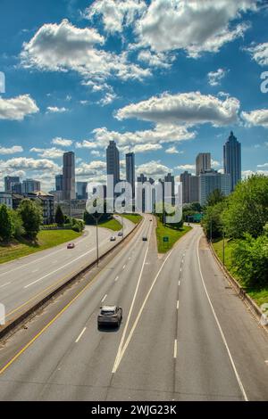 Atlanta, GA, USA : 29 mai 2023- vue panoramique sur Atlanta Skyline Banque D'Images