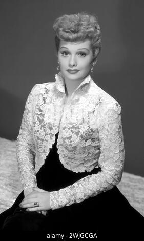 Lucille Ball. Portrait de l'actrice et comédienne américaine Lucille désirée Ball (1911-1989), toujours tiré de I Love Lucy épisode 'face to face', 1955 Banque D'Images