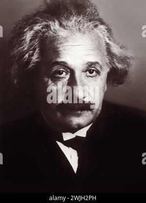 Portrait du professeur Albert Einstein (1879-1955) en 1931. Banque D'Images