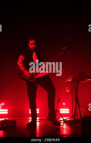 Le groupe de rock britannique Nothing but Thieves se produit en concert au Columbiahalle à Berlin pour leur Welcome to the DCC World Tour Banque D'Images