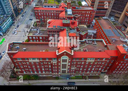 Aperçu de l'Hôpital Saint-Paul de Vancouver Colombie-Britannique Canada Banque D'Images