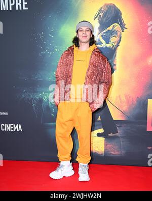 Milan, Italie. 15 février 2024. Milan, Photocall pour la première du film Bob Marley, un amour dans la photo : crédit : Agence photo indépendante/Alamy Live News Banque D'Images