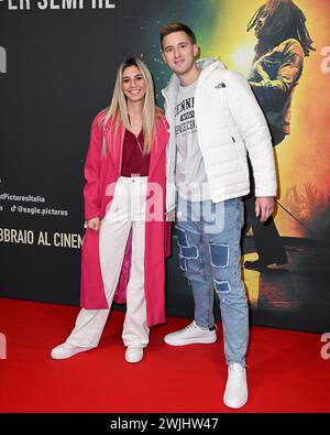 Milan, Italie. 15 février 2024. Milan, Photocall pour la première du film Bob Marley, un amour dans la photo : crédit : Agence photo indépendante/Alamy Live News Banque D'Images