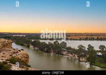 Big Bend sur la Murray River, Australie méridionale Banque D'Images