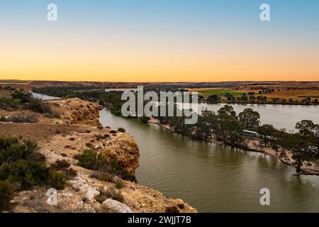 Big Bend sur la Murray River, Australie méridionale Banque D'Images