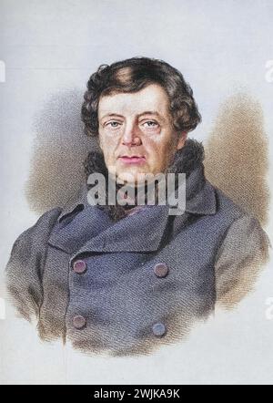 Daniel O'Connell, genannt der Befreier, 1775-1847, erster der großen irischen Führer des 19. Jahrhunderts im britischen Unterhaus, Historisch, digital restaurierte Reproduktion von einer Vorlage aus dem 19. Jahrhundert, date du dossier non précisée Banque D'Images