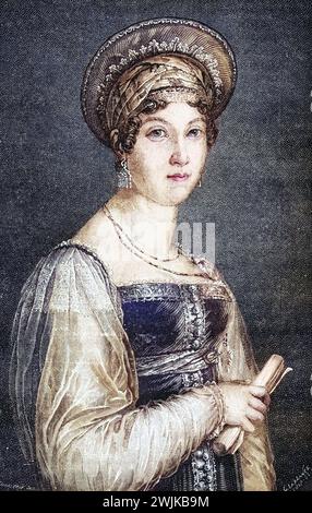 Mademoiselle mars, Anne-Françoise-Hippolyte Boutet, 1779-1847. Schauspielerin an der Comedie-Francaise, Historisch, digital restaurierte Reproduktion von einer Vorlage aus dem 19. Jahrhundert, date du dossier non précisée Banque D'Images