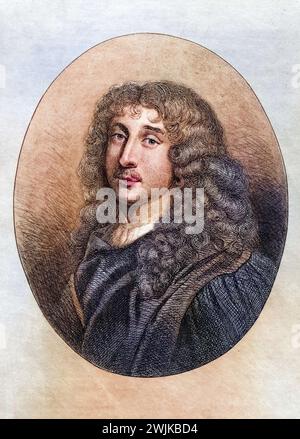 Duc de la Rochefoucauld, François Rochefoucauld, 1613-1680. François VI, auch Prinz von Marcillac genannt. Französischer klassischer Autor, Historisch, digital restaurierte Reproduktion von einer Vorlage aus dem 19. Jahrhundert, date du dossier non précisée Banque D'Images