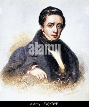 Sir Thomas Noon Talfourd, 1795-1854. Englischer Richter und Autor, Historisch, digital restaurierte Reproduktion von einer Vorlage aus dem 19. Jahrhundert, date du dossier non précisée Banque D'Images