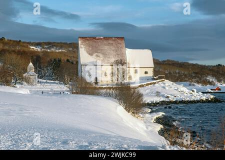 Église médiévale de Trondenes, Norvège Banque D'Images