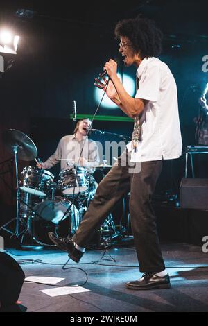 Copenhague, Danemark. 15 février 2024. La chanteuse, compositrice et musicienne norvégienne Beharie donne un concert à VEGA à Copenhague. (Crédit photo : Gonzales photo/Alamy Live News Banque D'Images