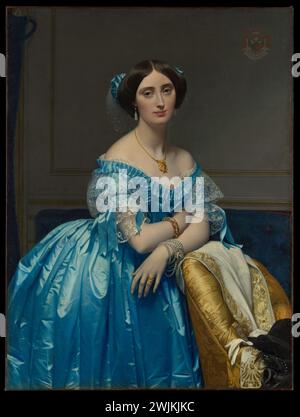 Joséphine-Éléonore-Marie-Pauline de Galard de Brassac de Béarn (1825-1860), Princesse de Broglie Jean Auguste Dominique Ingres 1851-53 Banque D'Images