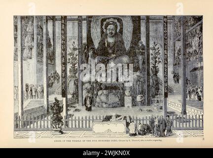 Chœur au Temple des cinq cents dieux de l'histoire universelle de Cyclopédie : embrassant la présentation la plus complète et récente du sujet en deux parties principales ou divisions de plus de six mille pages par John Clark Ridpath, 1840-1900 date de publication 1895 Éditeur Boston : Balch Bros Volume 7 histoire de l'homme Banque D'Images