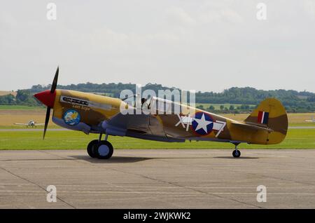 Curtiss P-40, Warhawk, , 41-19841, Imperial War Museum, Duxford, Cambridgeshire, Angleterre, Royaume-Uni. Banque D'Images