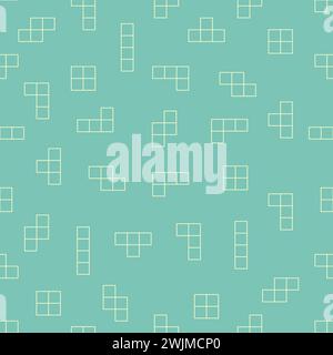 Modèle simple et transparent des cubes de jeu tetris. Illustration vectorielle. Illustration de Vecteur