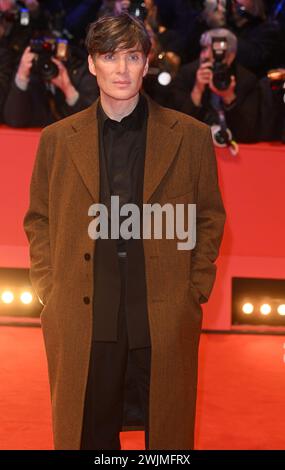 Berlin, Allemagne. 15 février 2024. L'actrice irlandaise Cillian Murphy participe au 74e Festival du film de Berlin à Berlin, en Allemagne, le jeudi 15 février 2024. Photo de Rune Hellestad/ crédit : UPI/Alamy Live News Banque D'Images