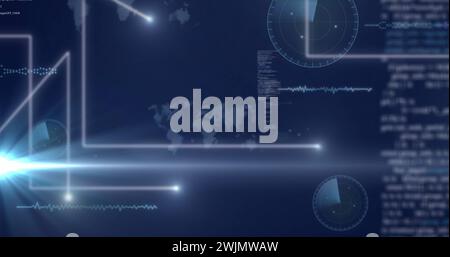 Image du traitement des données et du réseau de connexions Banque D'Images Image du traitement des données et du réseau de connexions Banque D'Images